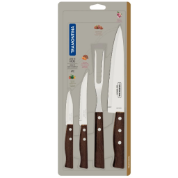 Set de cuchillos + tenedor para asado Tramontina 4 pcs