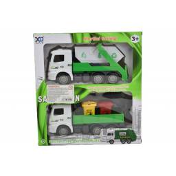 Camiones recolectores x 2 - 30 x 28 x 10 cm