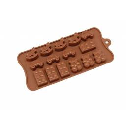 Molde de silicona para chocolate infantil 21 x 10 cm