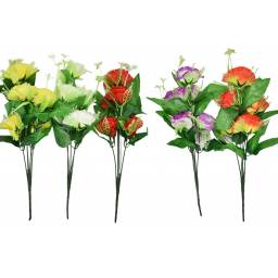 Ramo de flores artificiales 34x8cm.
