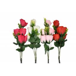 Ramo de rosas artificiales 5x4.5x32cm.