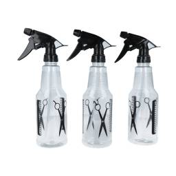 Botella con spray para peluquera 450ml x3 unidades