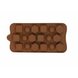 Molde de silicona para chocolate 21 x 10 cm.