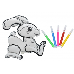 Inflable de conejo para colorear 24x11cm