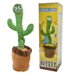 Cactus bailarn imitador recargable con luz 34x9cm