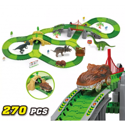 Pista flex dinosaurio - 270 piezas 