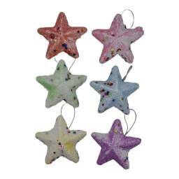 Estrellas de navidad  x6 - 6cm